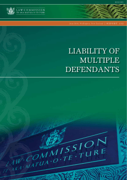R132 Liability of Multiple Defendants