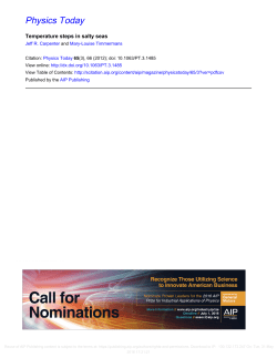 Temperature steps in salty seas