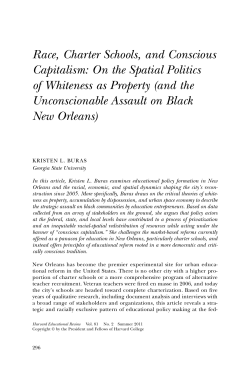 Race, Charter Schools, and Conscious Capitalism