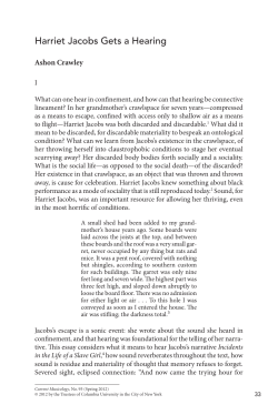 Harriet Jacobs Gets a Hearing