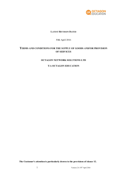 Terms and Conditions