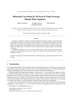 Distortion Correction for 3D Scan of Trunk Swaying Human Body