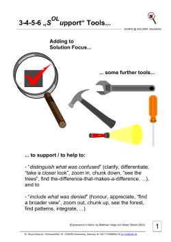 SOLupport tools SOL 2004 Klaus Schenck
