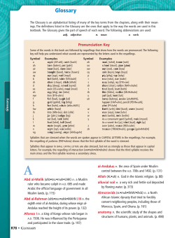 Glossary