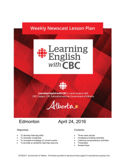 Edmonton April 24, 2016