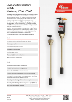 DE100211 NT-M NT-MD - B&uuml;hler Technologies GmbH
