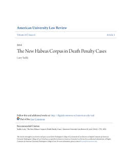 The New Habeas Corpus in Death Penalty Cases