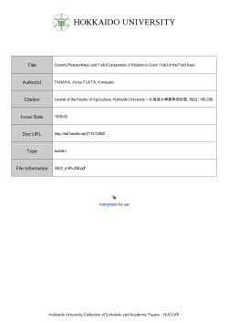 Growth, Photosynthesis and Yield Components in Relation to Grain