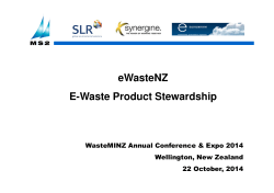 eWasteNZ - E-Waste Product Stewardship