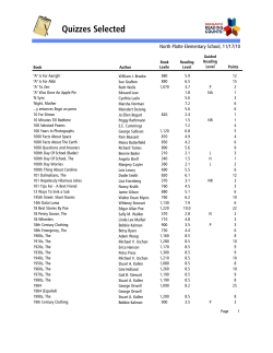 EB Book List - North Platte R