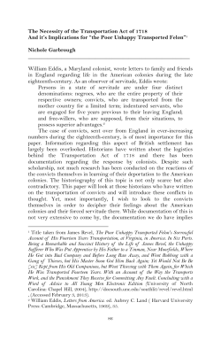 The Poor Unhappy Transported