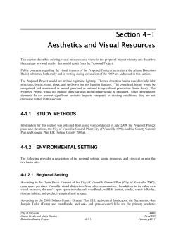 Section 4-1 Aesthetics and Visual Resources