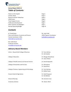 Table of Contents Contacts