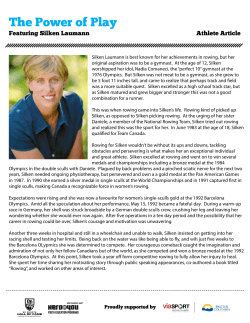 Silken Laumann &ndash; Athlete Article