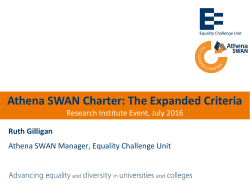 Introduction to the Expanded Criteria, Ruth Gilligan, ECU