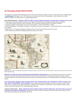 An Emerging Global World (HAA)