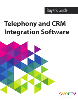 Telephony and CRM Integration Software