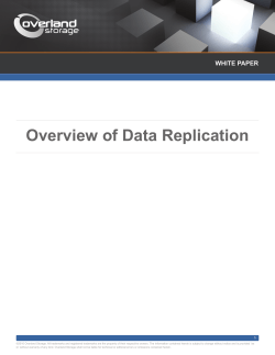 Overview of Data Replication