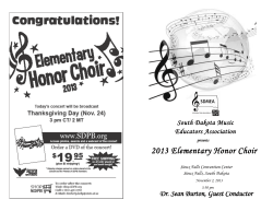 2013 Elementary Honor Choir
