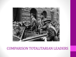 Comparison Totalitarian Leaders