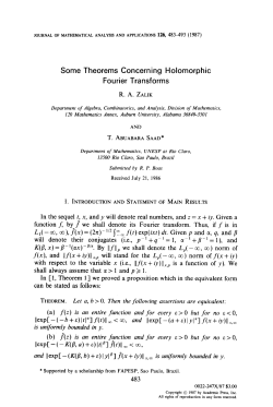 Some Theorems Concerning Holomorphic Fourier Transforms II