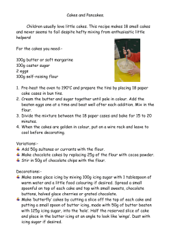 Cakes and Pancakes - Hopscotch Playgroup