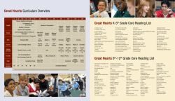Great Hearts Curriculum Overview Great Hearts K