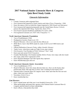 Quiz Bowl Study Guide-2017 - North American Limousin Foundation