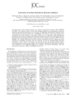 Activation of Carbon Dioxide by Bicyclic Amidines