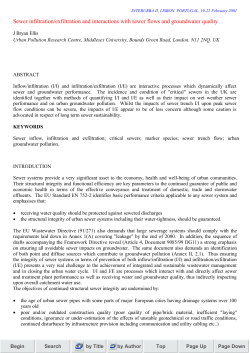 Sewer infiltration/exfiltration and interactions with sewer flows and