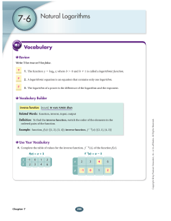 Natural Logarithms