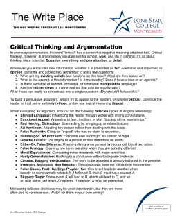 Critical Thinking Method