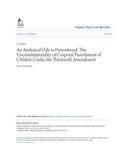 An Analytical Ode to Personhood - Santa Clara Law Digital Commons