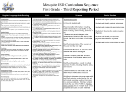 Spring 2017 - Mesquite ISD