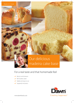 Madeira Cake Base