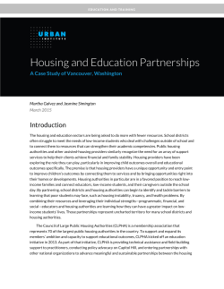 Housing and Education Partnerships