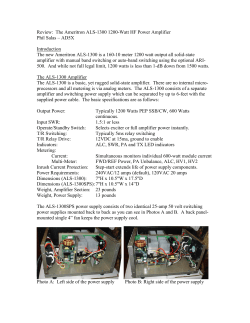 Review: The Ameritron ALS-1300 1200