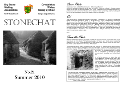 Dry Stone Walling Association North and South Wales Branches