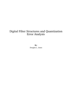 Digital Filter Structures and Quantization Error Analysis