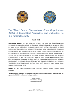 “New” Face of Transnational Crime Organizations