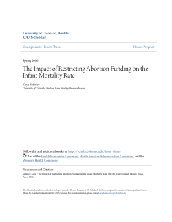 The Impact of Restricting Abortion Funding on the