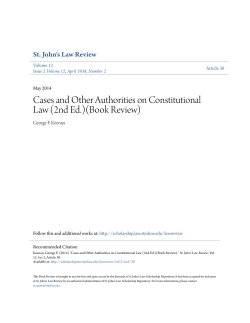 (2nd Ed.)(Book Review) - St. John`s Law Scholarship Repository