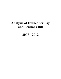 Analysis of Exchequer Pay and Pensions Bill 2007