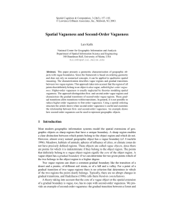 Spatial Vagueness and Second