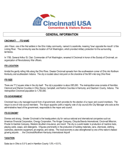 Cincinnati fact sheet