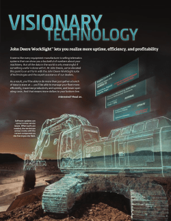 John Deere WorkSight - West Side Tractor Sales