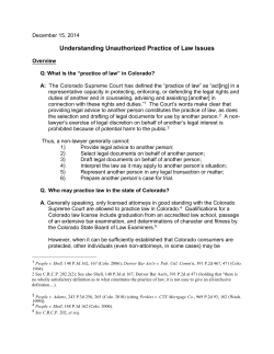Understanding Unauthorized Practice of Law Issues