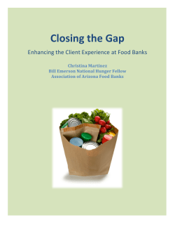 Closing the Gap - Association of Arizona Food Banks