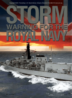 Storm warning for the Royal Navy