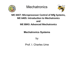 Mechatronics Systems